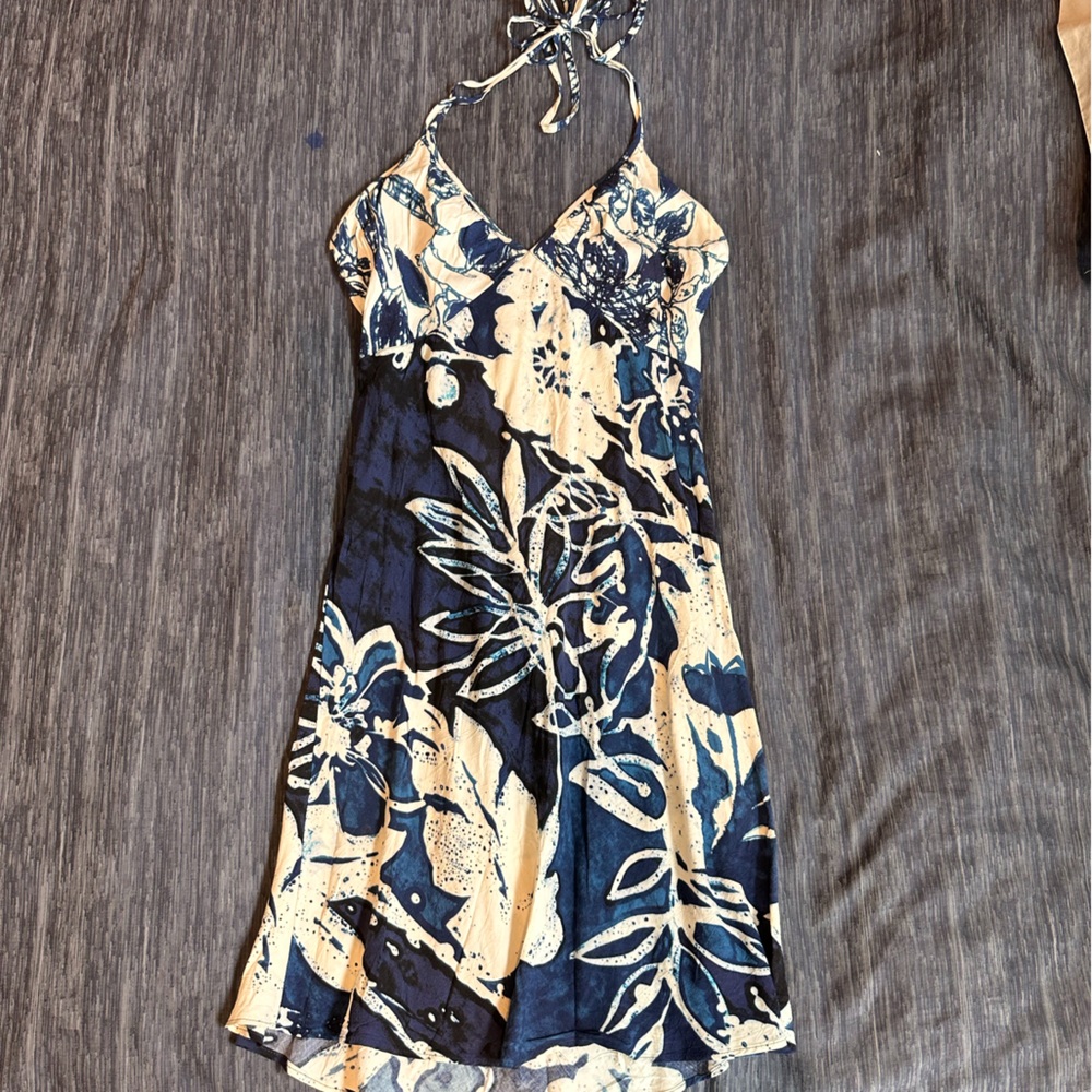Blue and White Jams World Dress - Size M